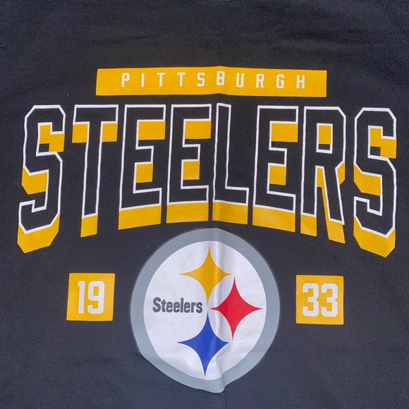 Steelers Black T-Shirt Men’s Size M - Picture 2 of 4